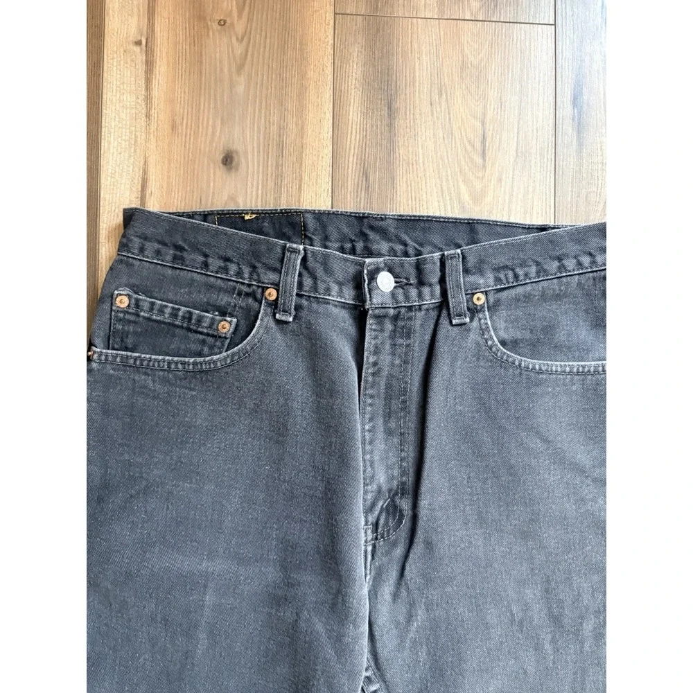 Vintage Levi's 505 Jeans Men's 34x30 Black‎ Straight Leg Y2K Regular Fit 2001